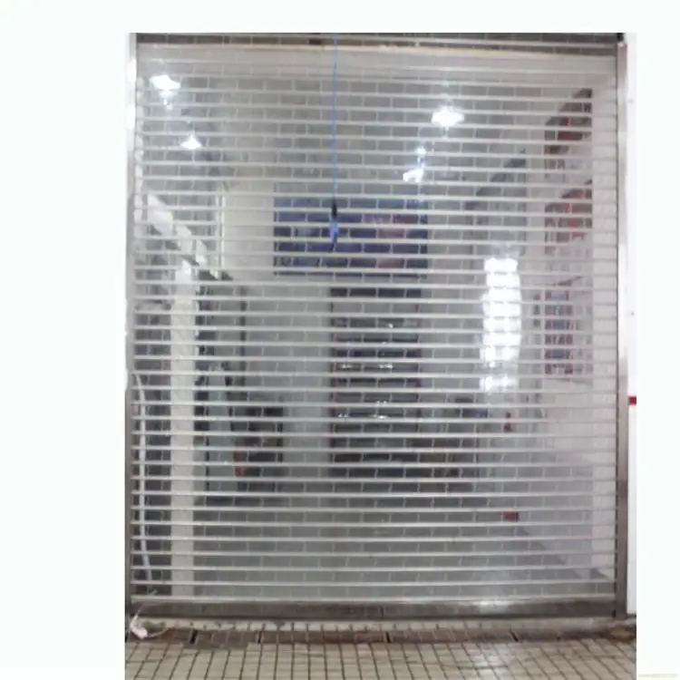 成都水晶卷簾門商鋪電動(dòng)透視卷閘門地鐵站水晶電動(dòng)門定制