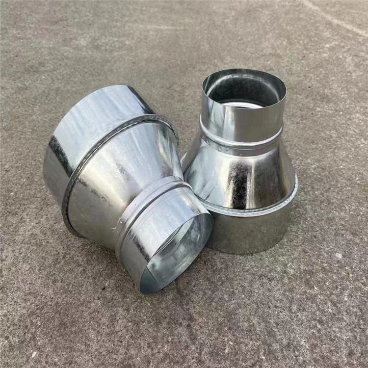 佛山螺旋風(fēng)管加工廠大量供應(yīng)除塵螺旋風(fēng)管配件變徑大小頭