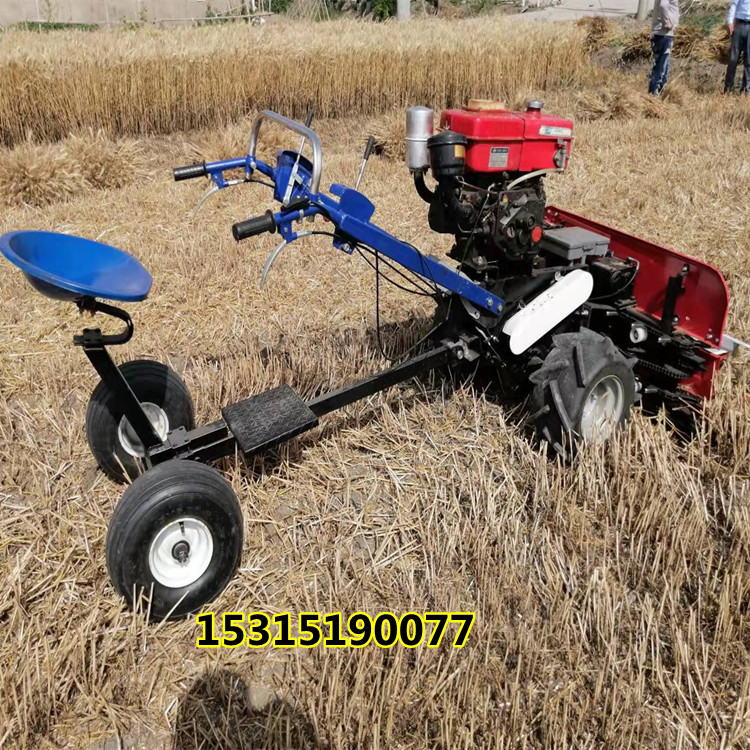 簡易座駕割捆機 手扶割捆機 小麥收割打捆機