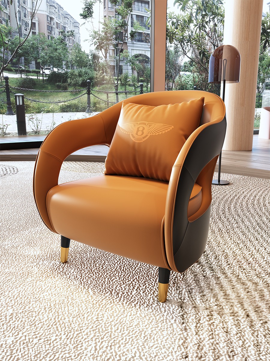 酒店大堂接待沙發(fā)休閑弧形沙發(fā)美容院服裝店接待沙發(fā)輕奢辦公洽談沙發(fā)卡座