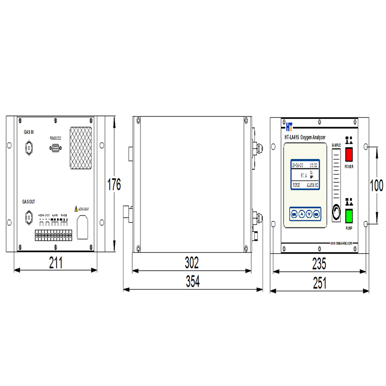 HT-LA415微量氧分析儀原裝 進(jìn)口傳感器