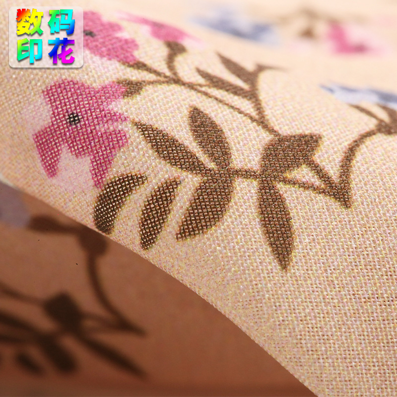 漢服布料數(shù)碼印花加工鉆石雪紡純滌亮絲連衣裙旗袍面料雪紡里布