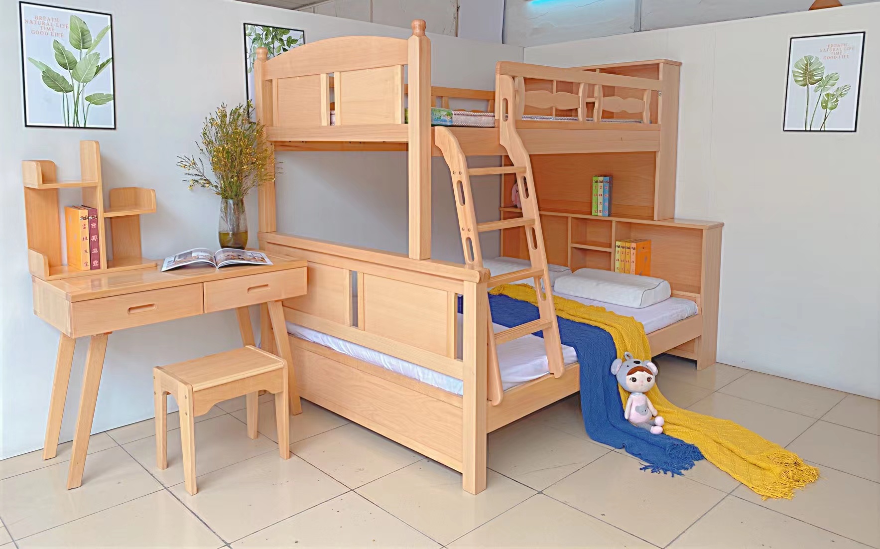 步梯實木床廠家-步梯實木床哪家好-步梯實木床價錢（廣州嘉裕家具有限公司）