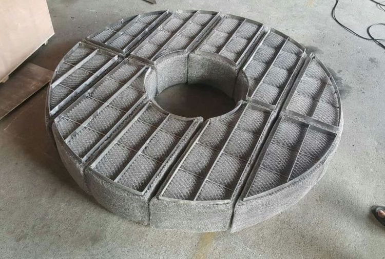 絲網(wǎng)除霧器 DP型上裝式絲網(wǎng)除沫器 絲混編除霧器 蒙耐爾合金絲網(wǎng) 焦化脫硫塔內(nèi)件