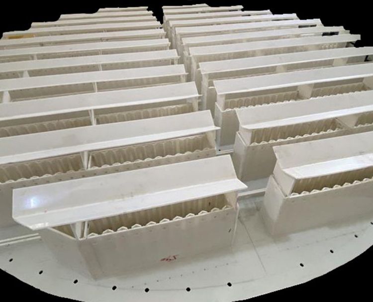 金屬液體分流器 不銹鋼液體分布器 噴淋塔槽盤式液體分流器 用于蒸餾吸收萃取過程