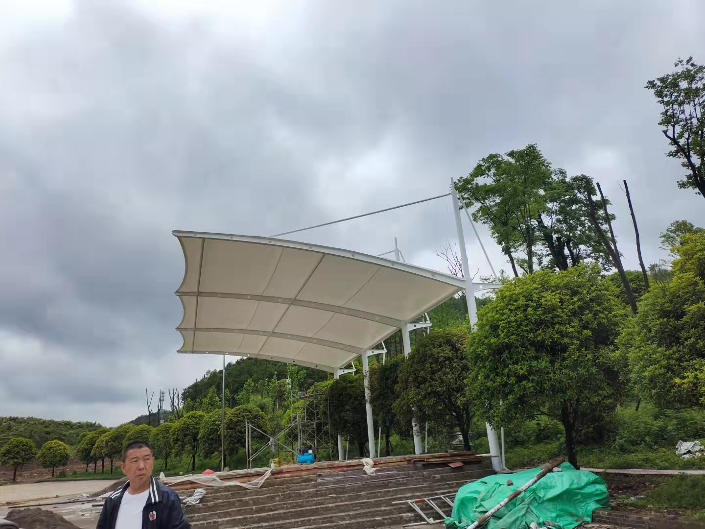 浙江七字拉桿張拉膜廠家_批發(fā)_報價【義烏市景棋膜結(jié)構(gòu)工程有限公司】