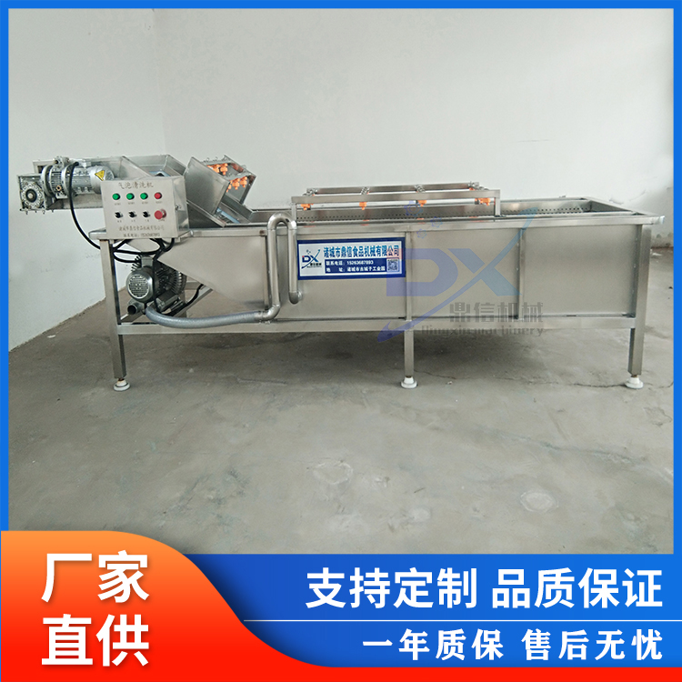 菠菜氣泡清洗機(jī) 果蔬氣泡清洗流水線 凈菜清洗設(shè)備 蔬菜清洗流水線