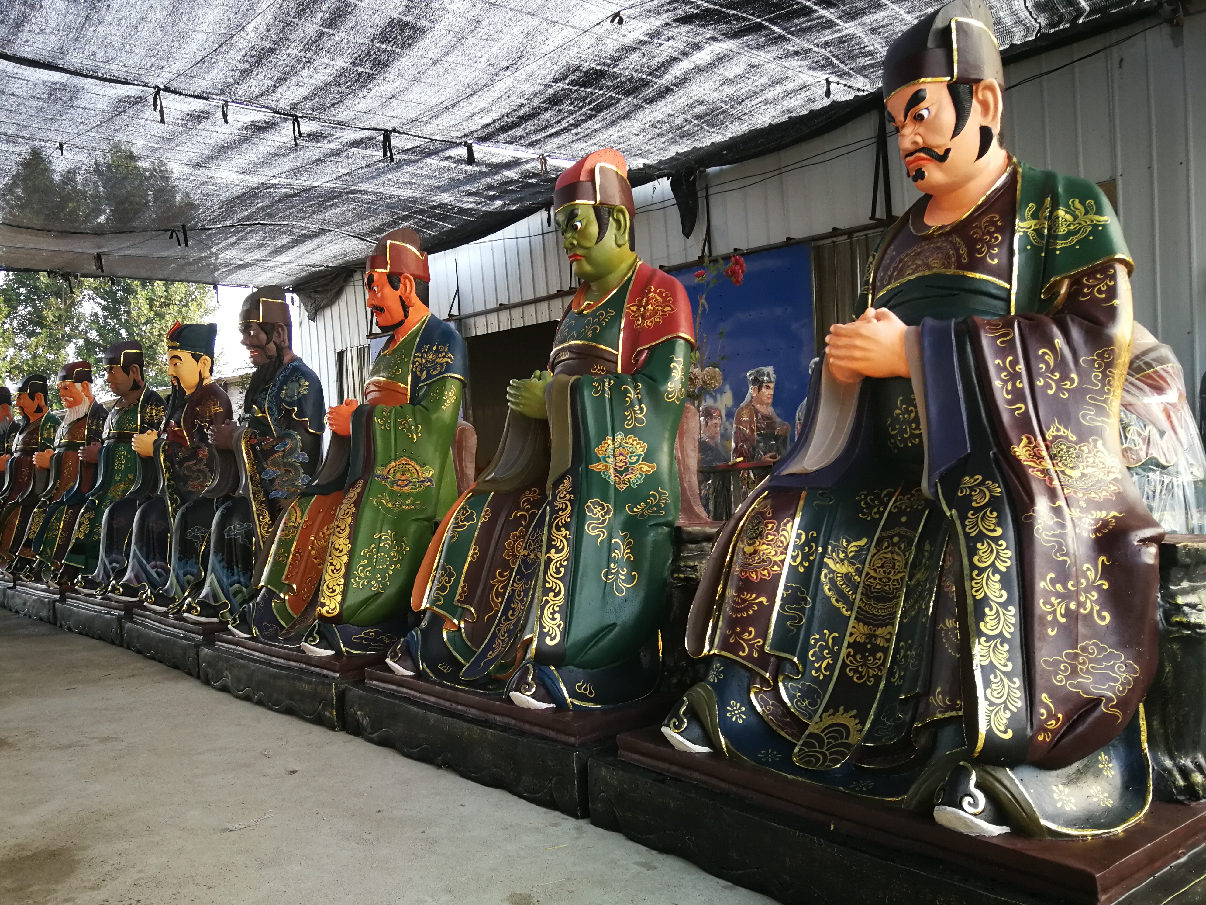 山東十王真君神像 地府十殿閻君神像 十殿冥官像