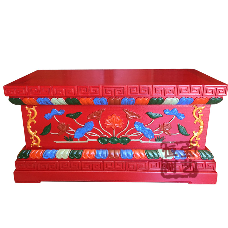 彩繪佛像底座  佛座 藏式神臺(tái)