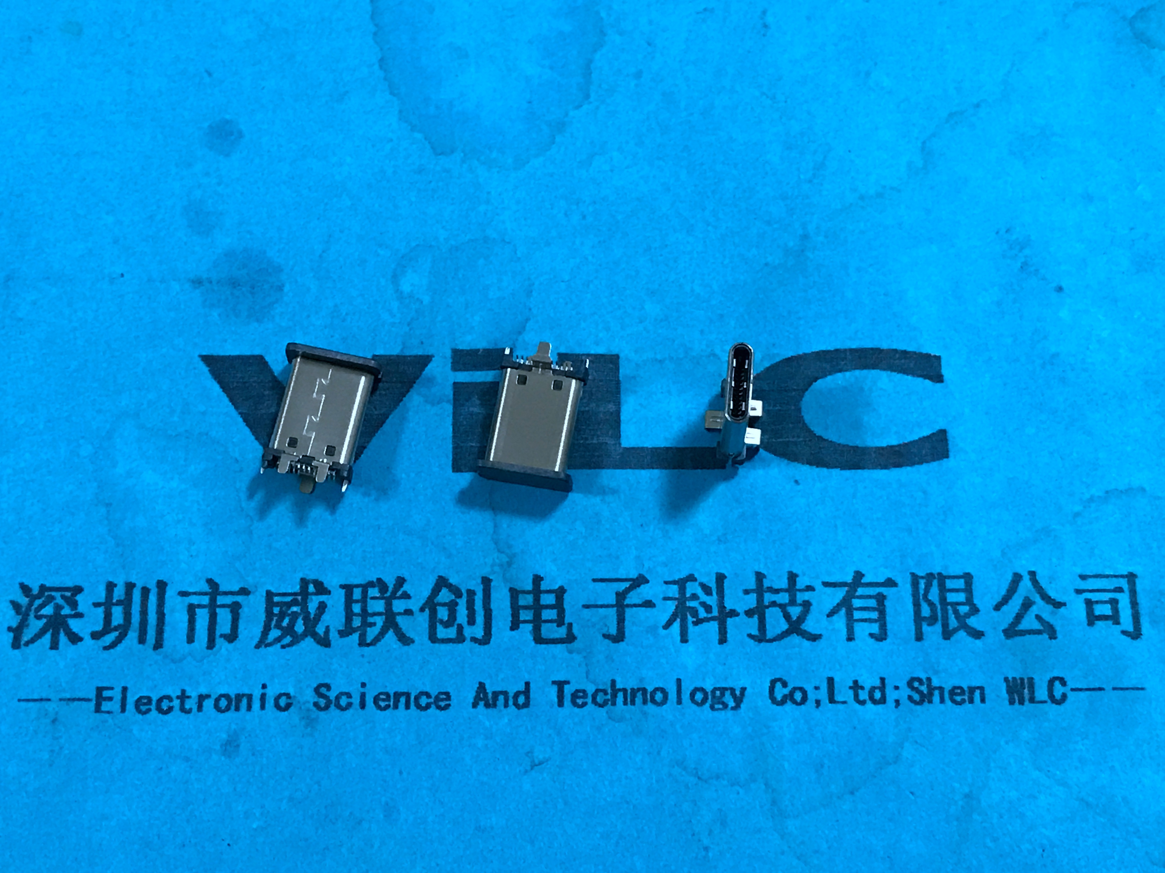 3.1USB Type-C母座 立式貼片公頭6腳DIP 帶柱 180度SMT10.5L9.1L