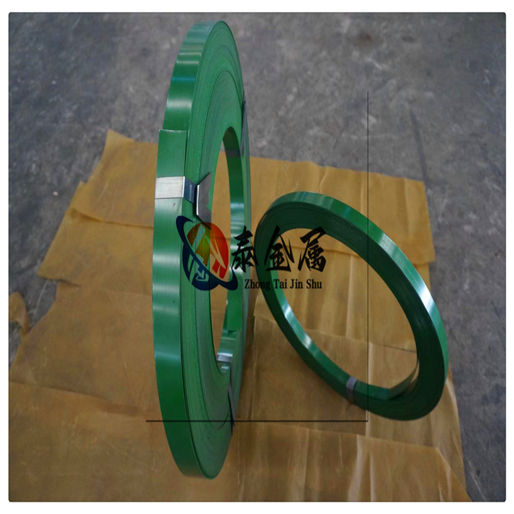 烤漆/涂漆鐵皮打包鋼帶  32*0.9mm  0.7*19mm訂做生產(chǎn) 直銷現(xiàn)貨 Q195 /Q235  涂漆打包帶鋼