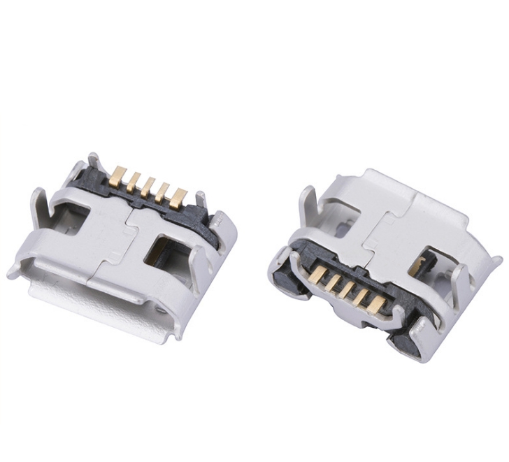 大牛角四腳DIP MICRO USB 5P母座 micro母座插板 邁克連接器micro座子