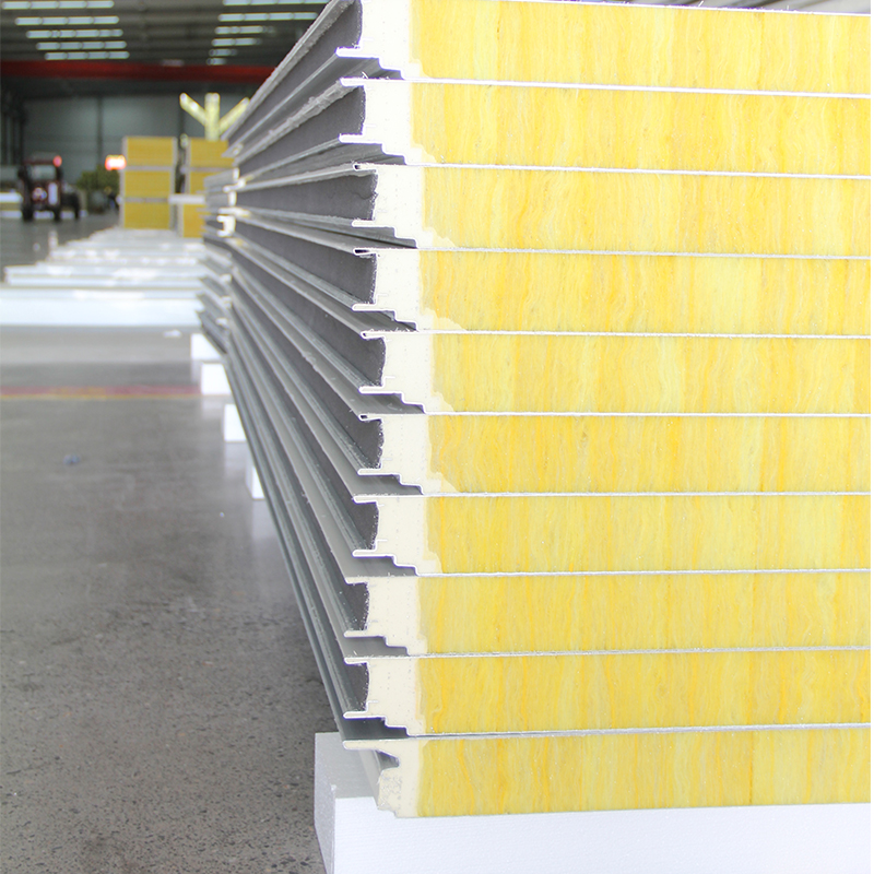 50mm厚聚氨酯封邊巖棉墻面板  生產(chǎn)廠家