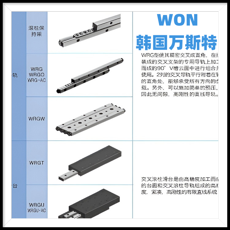 韓國(guó)WON交叉滾珠導(dǎo)軌-選玖微-授權(quán)代理