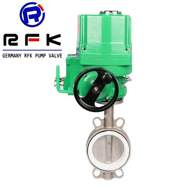 進口電動襯氟蝶閥-電動對夾式蝶閥-電動法蘭蝶閥-電動防爆蝶閥