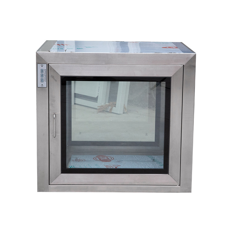 304不銹鋼嵌入式傳遞窗雙門電子互鎖醫(yī)用紫外線燈認(rèn)證傳遞箱