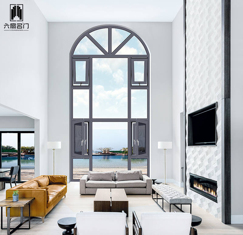 佛山六扇門鋁合金門窗2024新款斷橋平開窗陽(yáng)臺(tái)窗