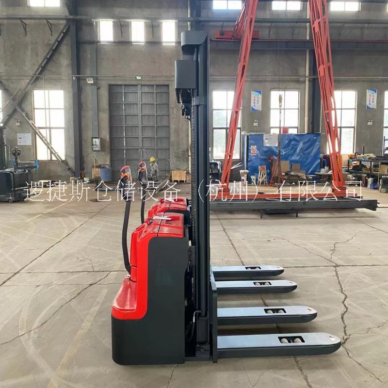 2噸步行式堆垛車升高4.5米 電動堆高車電瓶升高車托盤搬運(yùn)車