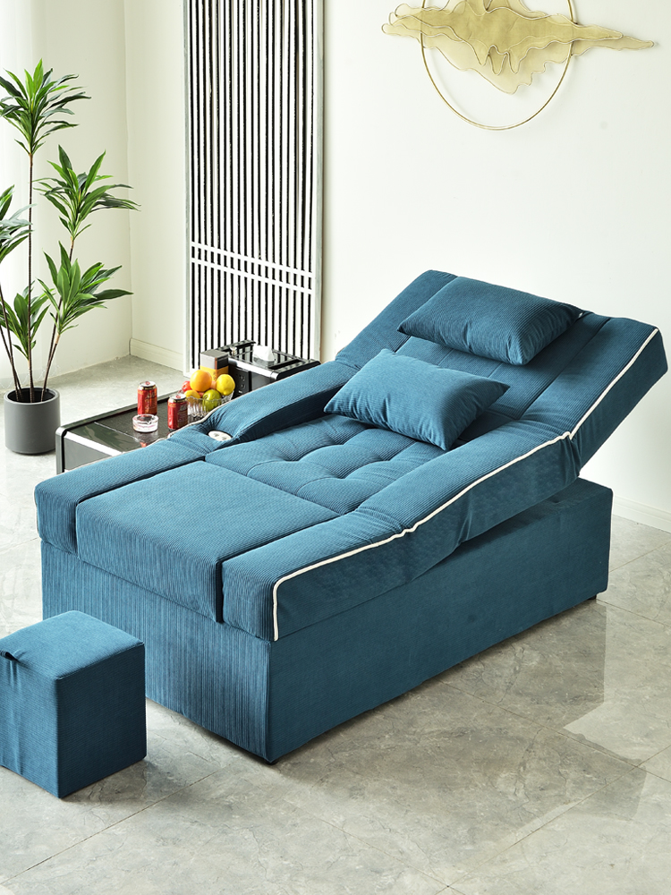 足浴沙發(fā)足療床洗腳泡腳采耳休息一體按摩床電動足療沙發(fā)沐足躺椅