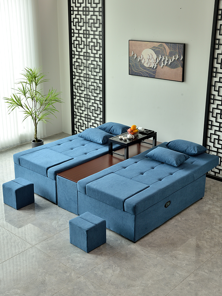 足浴沙發(fā)足療床洗腳泡腳采耳休息一體按摩床電動足療沙發(fā)沐足躺椅