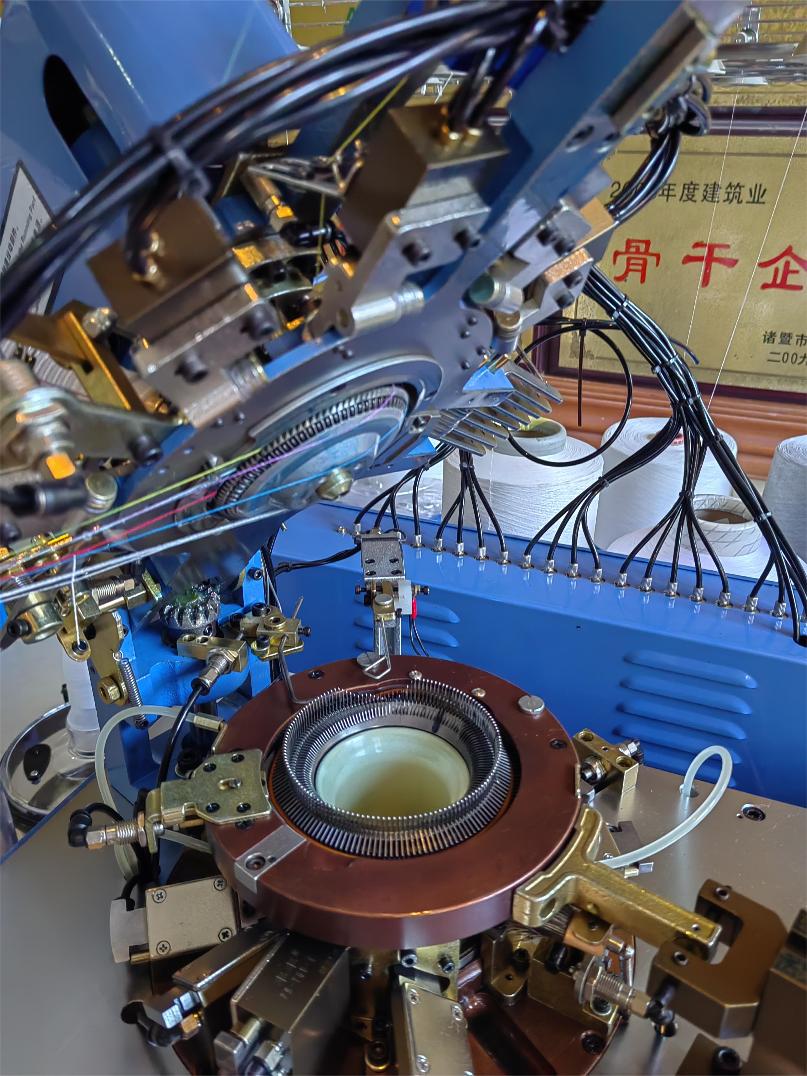 全電腦織襪機(jī)襪子機(jī)器毛巾襪毛圈平板兩用襪機(jī)6F新款