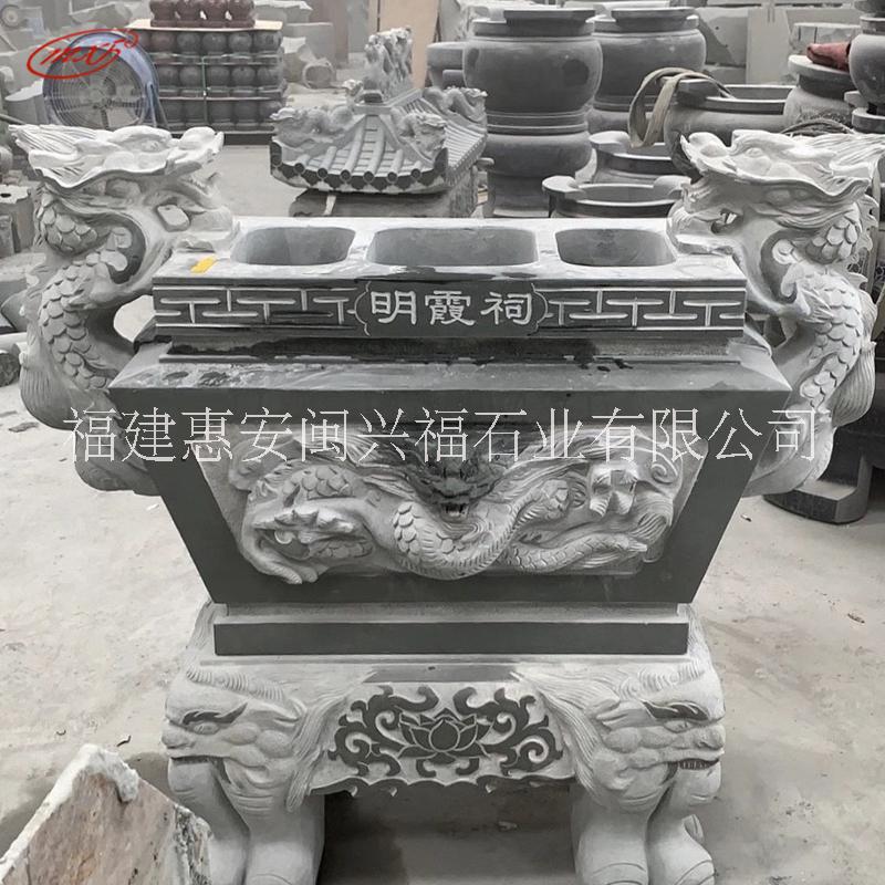 廠家青石香爐鼎石雕鼎方鼎雕塑大鼎漢白玉戶外寺院雕刻擺件