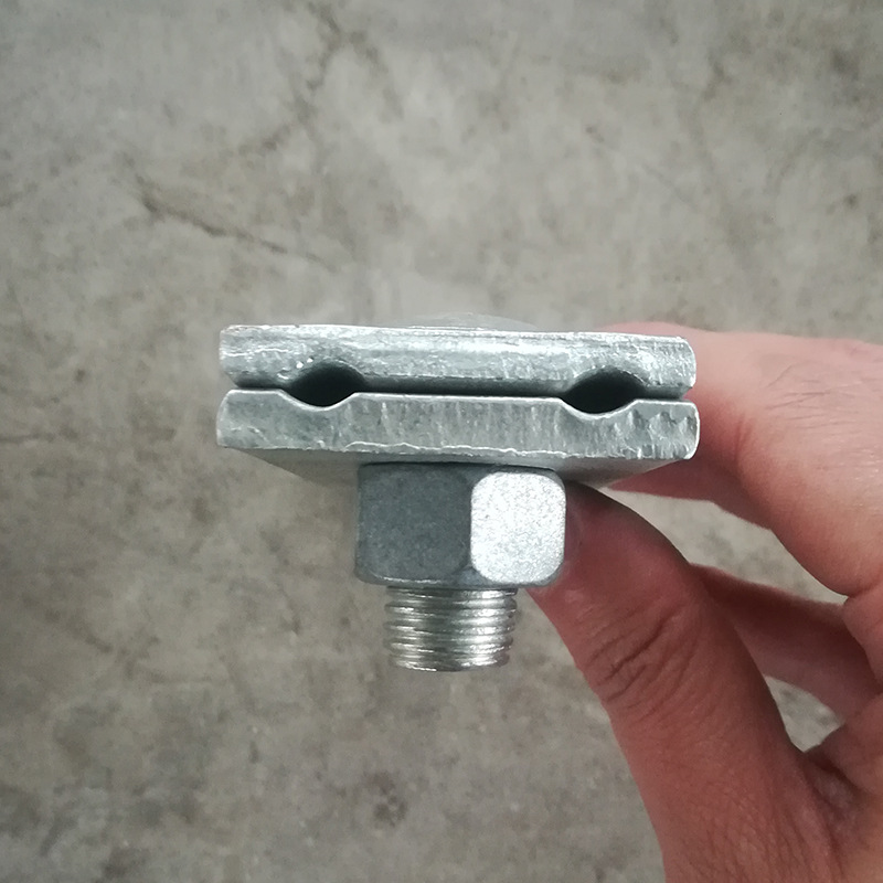 單吊線拉線抱箍通訊光纜架線單雙槽夾板熱鍍鋅鐵附件鋼絞線拉線棒