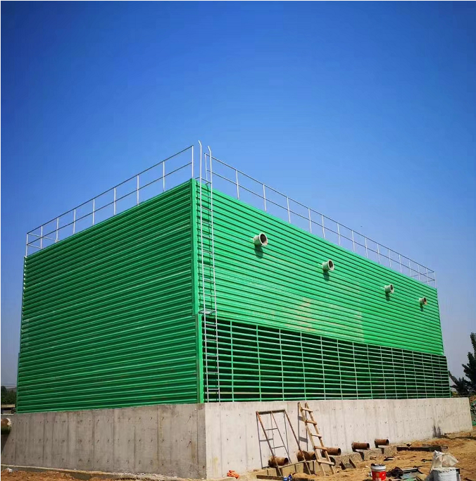 玻璃鋼組裝式冷卻塔 方形橫流式冷卻塔 玻璃鋼冷卻塔 涼水降溫散熱塔