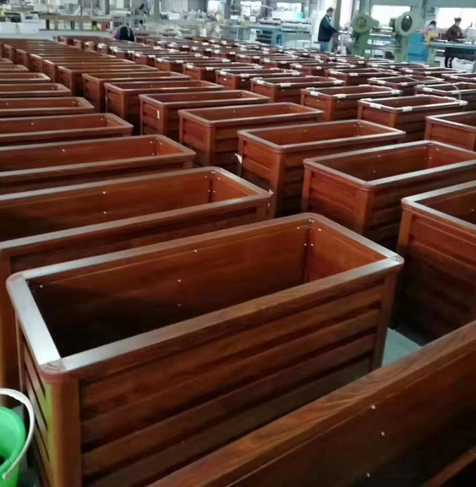 景區(qū)鋁合金花箱 戶外鋁合金花箱 室外花槽 庭院種樹花盆