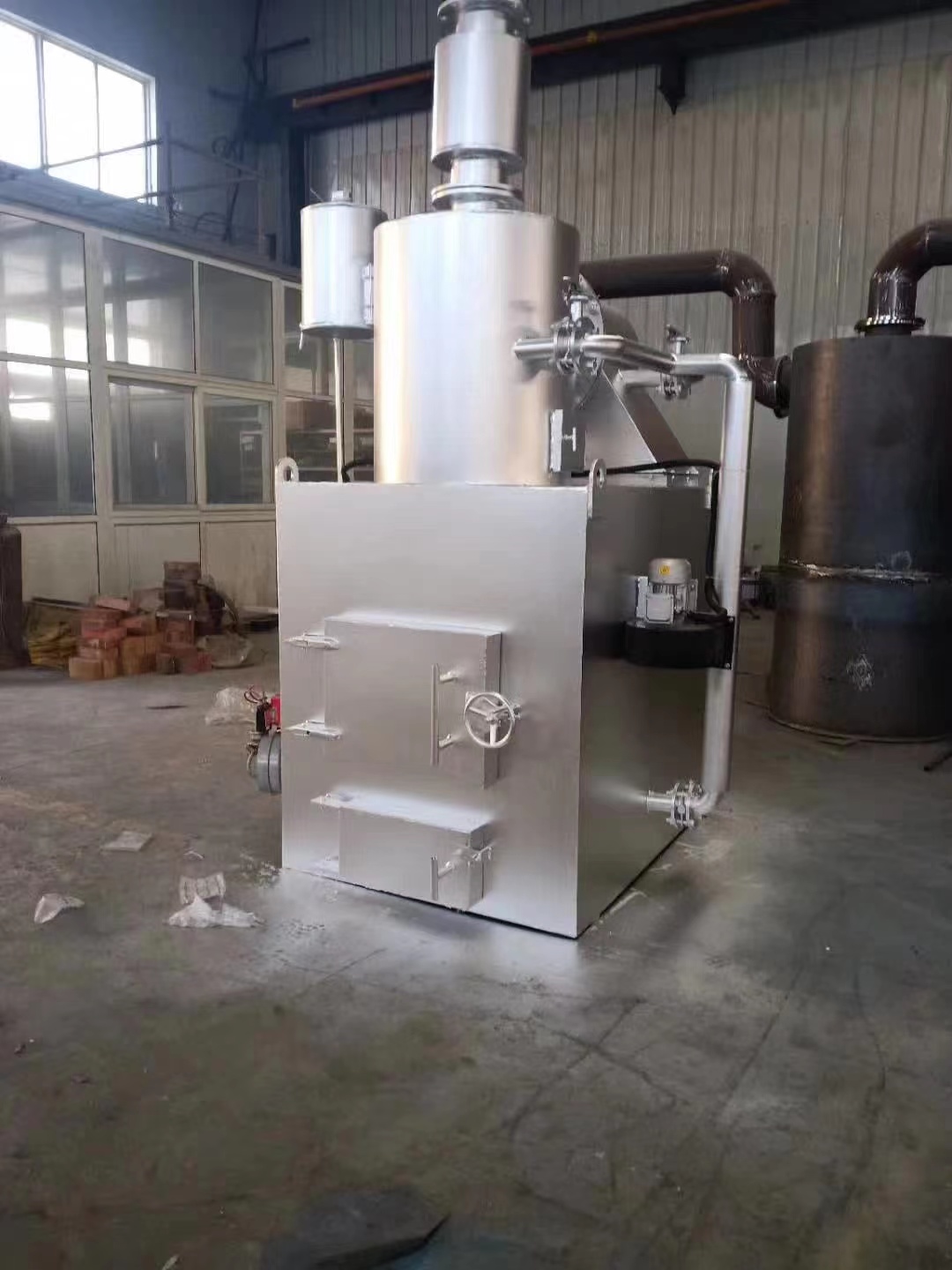 柏創(chuàng) 定制呼倫貝爾市牧廠動物尸體焚燒爐 病死動物無害化處理