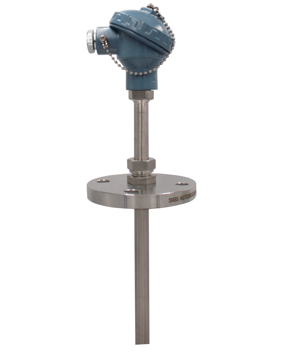 供應(yīng)北京布萊迪防水型卡套法蘭裝配式熱電偶WRQ-21B-1A