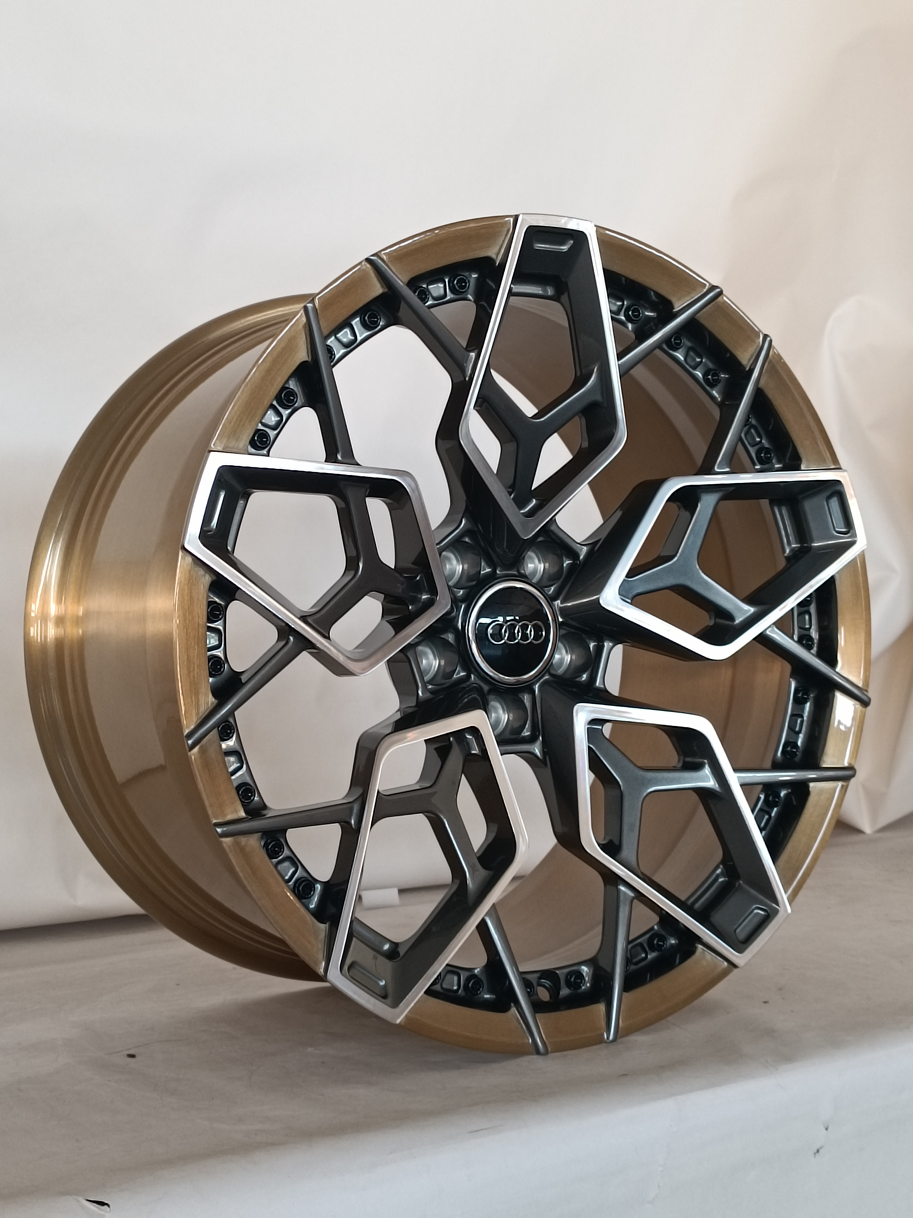 適配奔馳邁巴赫gls gle奧迪a3a4la6l精拋大餅輪輪轂鍛造19寸20寸