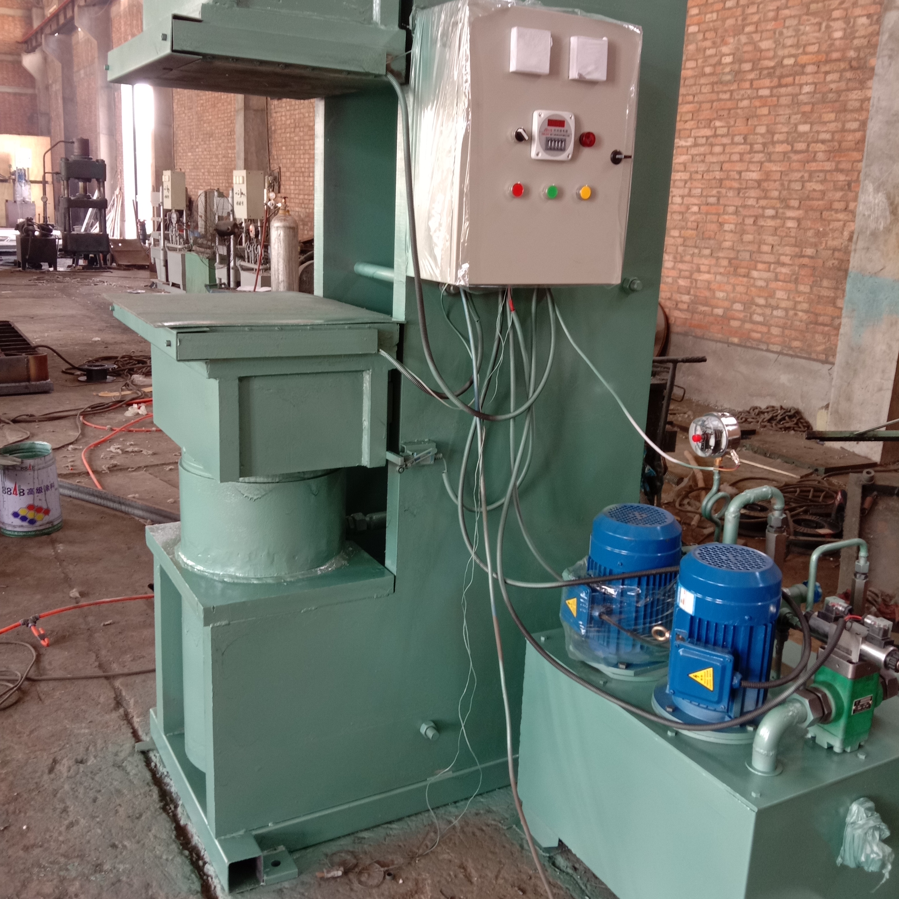 雙環(huán)120噸平板硫化機 鄂式橡膠成型機 大小參數(shù)自動升降