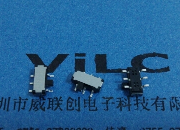 側(cè)撥式6腳貼片 撥動(dòng)開關(guān) MSK-05A-G2 黑柄 無柱 玩具電源開關(guān)