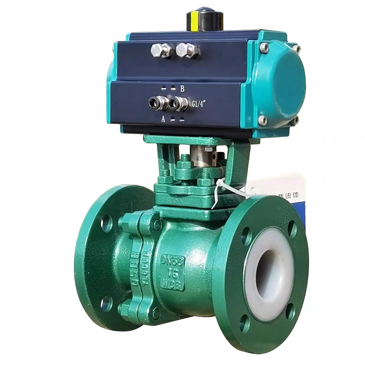 河南氣動(dòng)襯氟球閥廠(chǎng)家 防爆耐酸堿 鋼襯四氟流量調(diào)節(jié)切斷閥