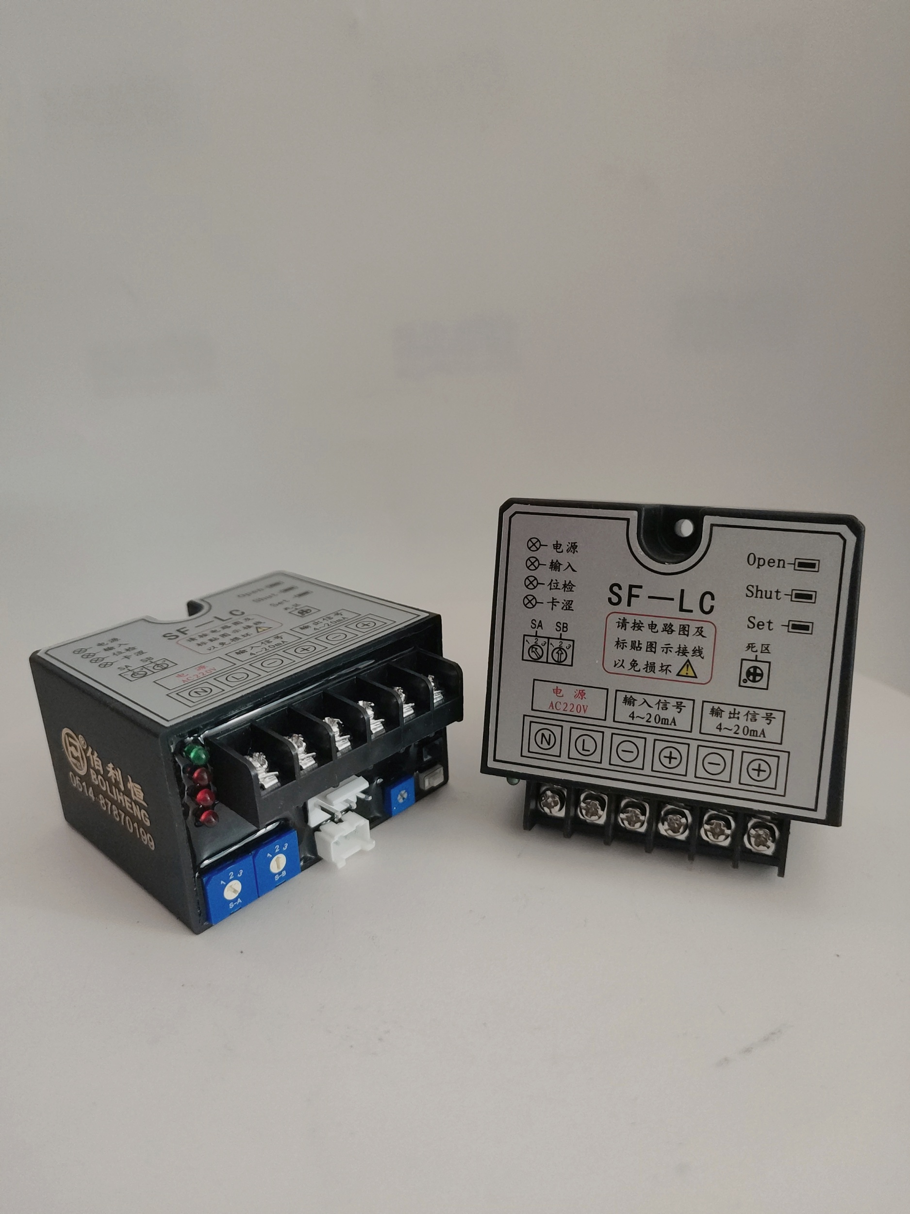 溫控閥模塊 SF-LC 電動閥門控制器 AC220V 輸入輸出4-20ma 電動執(zhí)行器定位器