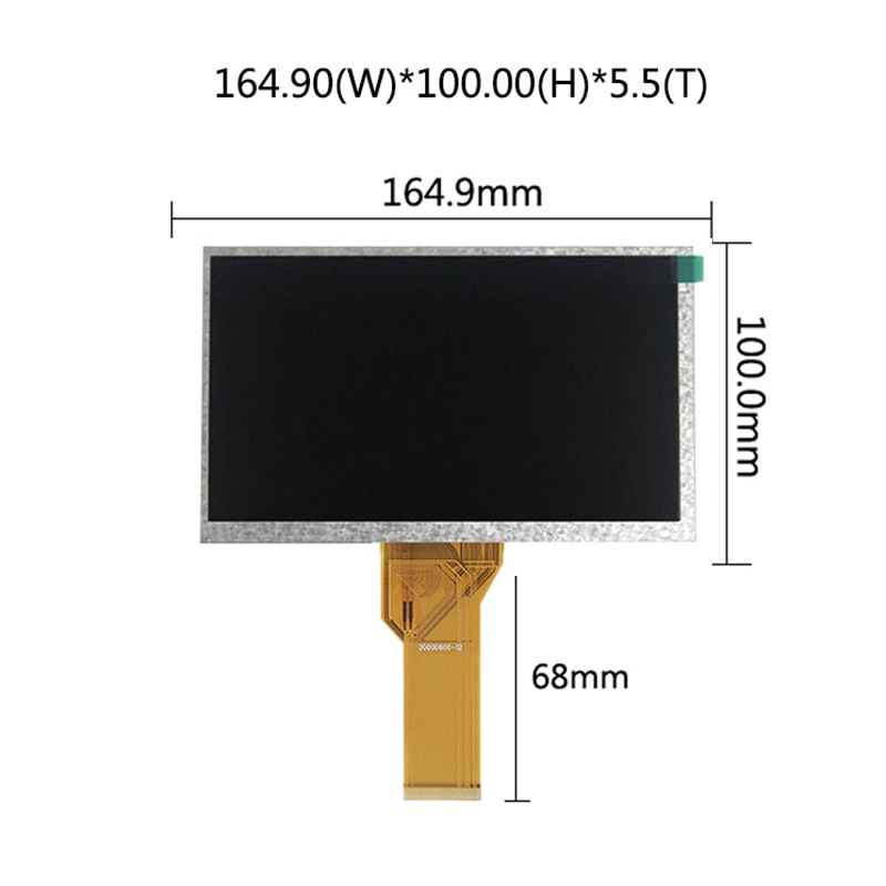 7寸液晶屏800X480群創(chuàng)彩色液晶顯示屏AT070TN94/92工業(yè)級數(shù)碼彩屏