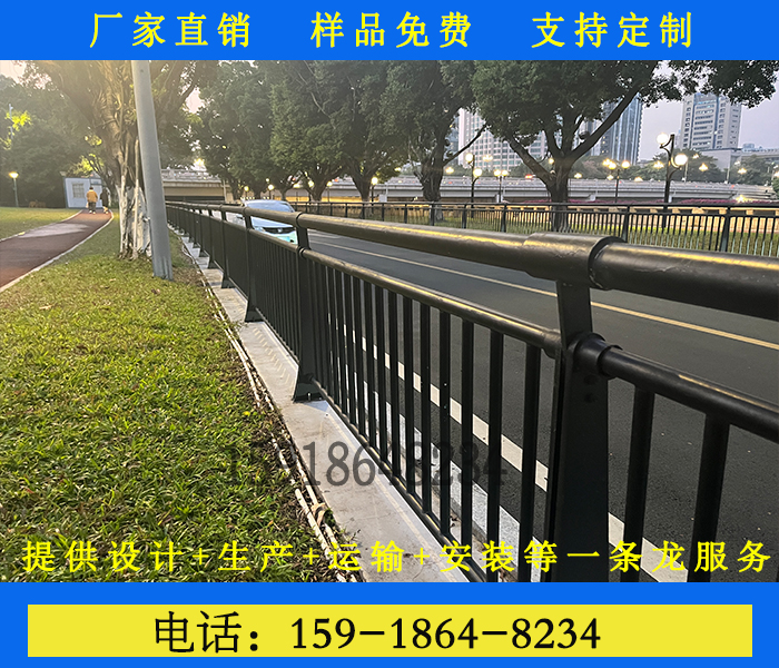 三亞橋梁安全護(hù)欄高架橋梁防撞不銹鋼護(hù)欄河邊景觀河道護(hù)欄