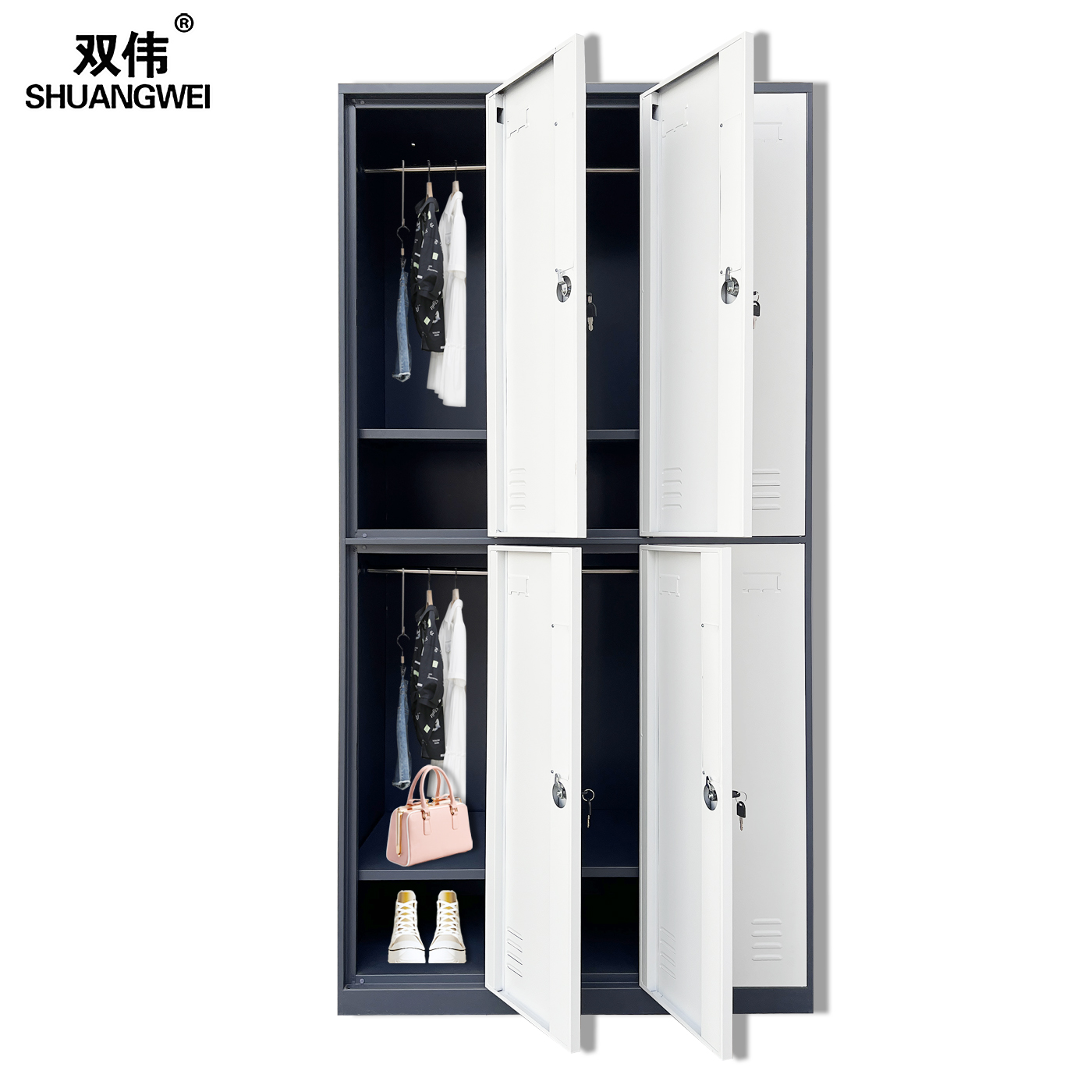 重慶六門鋼制更衣柜文件柜辦公室柜等批發(fā)可定制