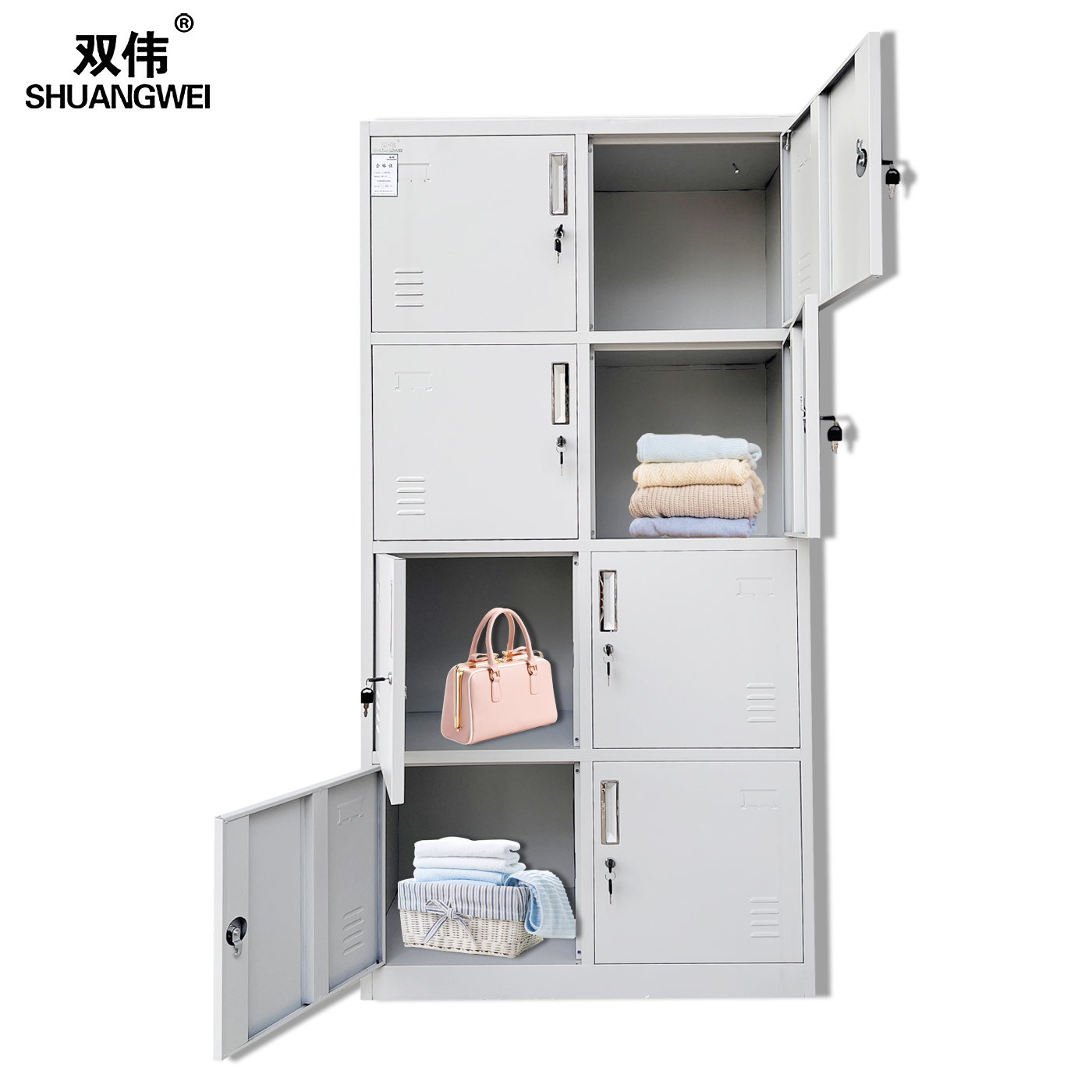 重慶八門更衣柜各種衣柜辦公室收納柜歡迎定制批發(fā)