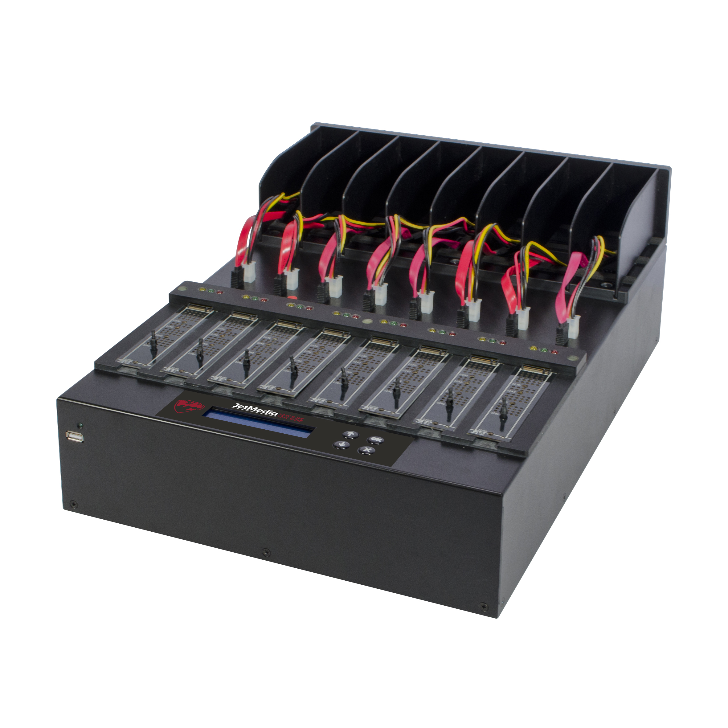 佑華 PW-B8001SATA+m.2 硬盤系統(tǒng)對拷機克隆復(fù)制機高速硬盤拷貝機 9GB/分鐘