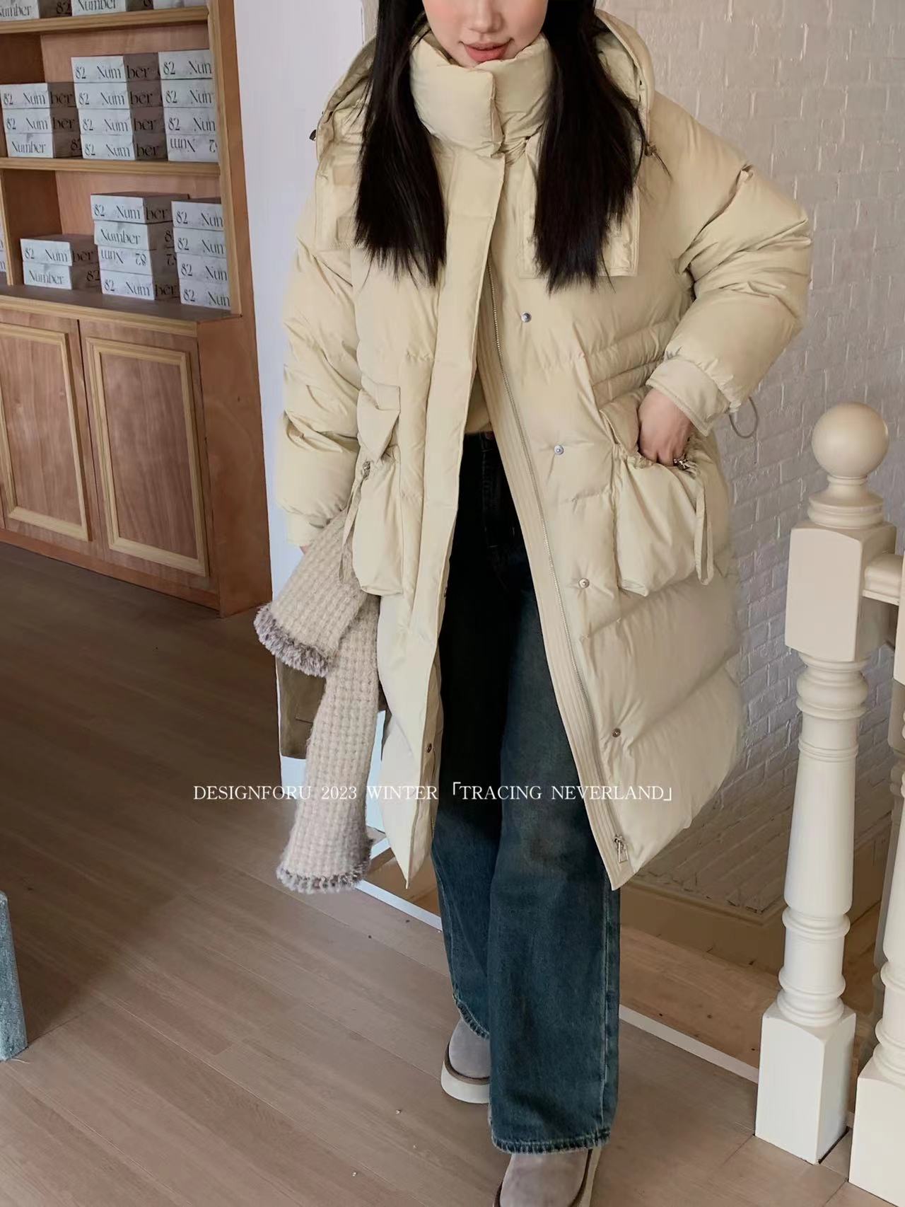 雪羅拉女裝品牌冬季鵝絨服跡號女裝折扣服裝貨源