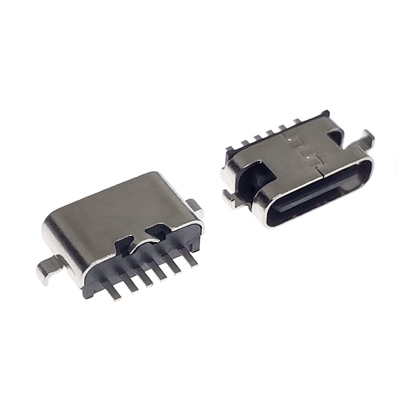 Type-C 16Pin沉板1.6MM母座 舌片外露 居中款USB3.1連接器