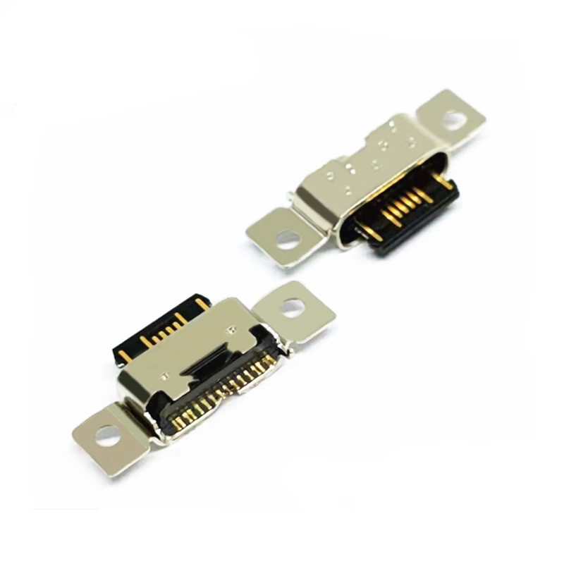 Type-C 2Pin焊線式母座 帶線款 線長可定制 單充電 大電流