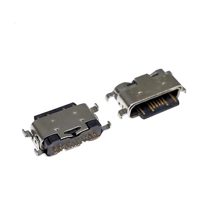 Type-C 16Pin沉板1.6MM母座 舌片外露 居中款USB3.1連接器