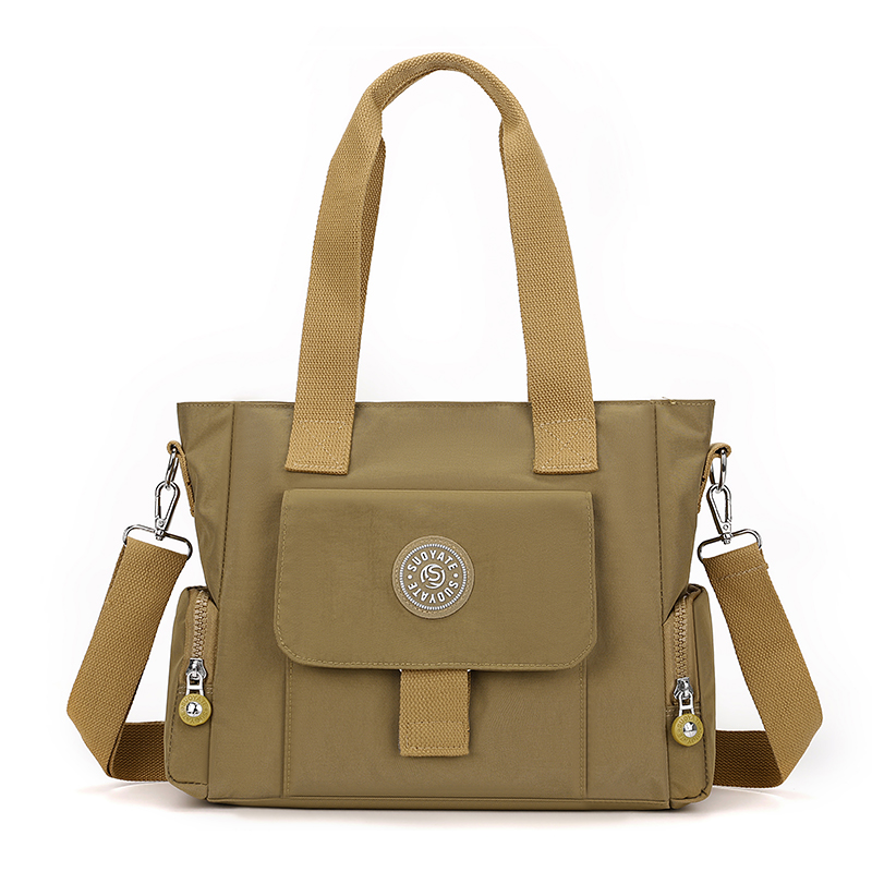 大容量女士單肩包輕盈尼龍布女包戶外休閑手提包潮搭通勤斜挎包