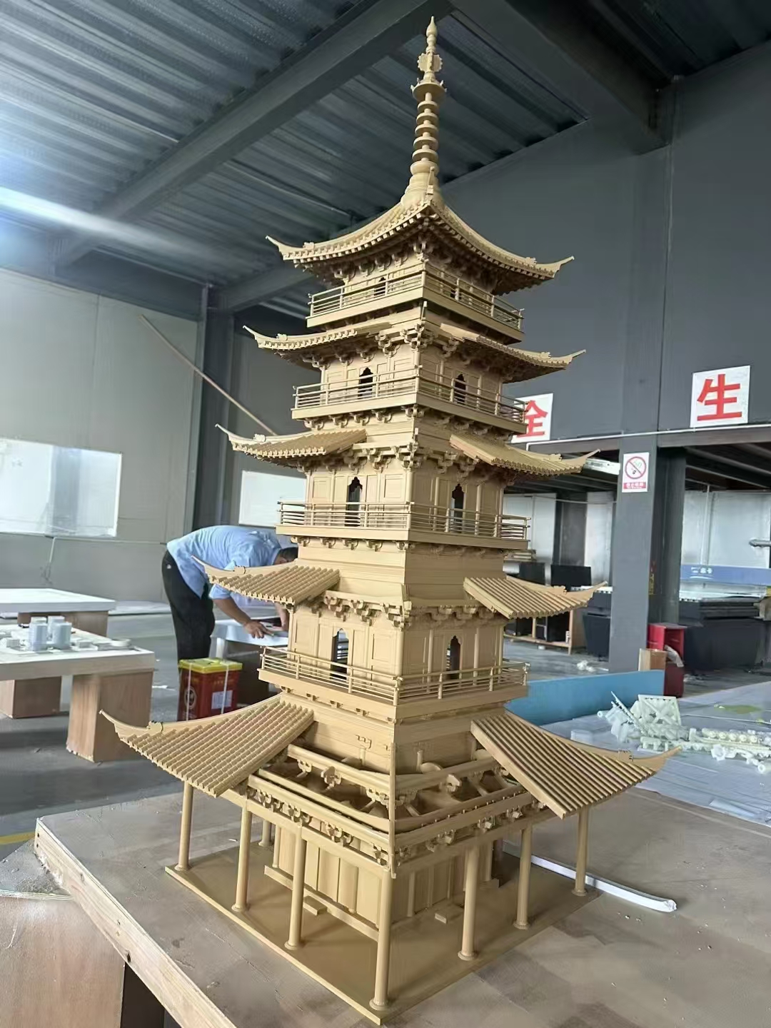 室外沙盤(pán)制作 木質(zhì)古建筑模型 防潮耐高溫壽命長(zhǎng) 安全耐用